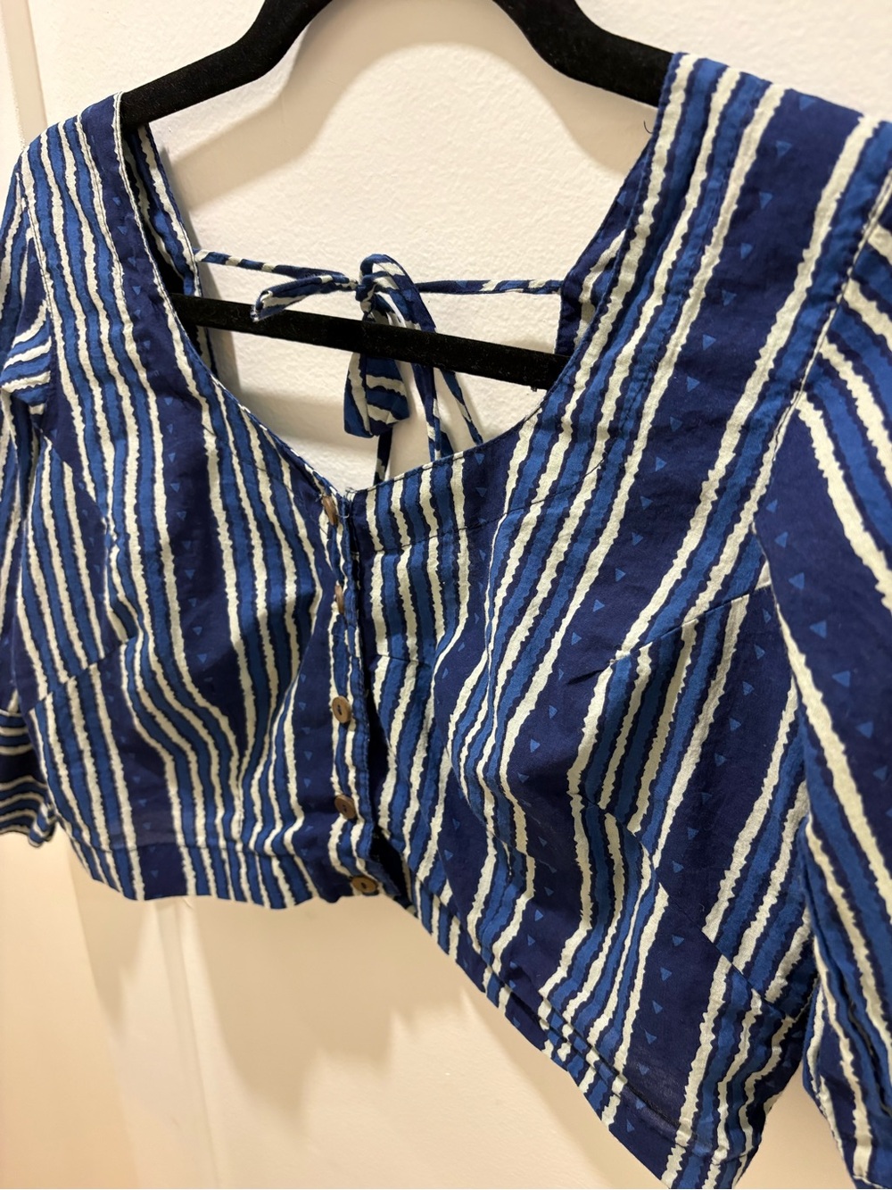 HANDMADE | 2 PC SET - Indigo Blue Printed Cotton Set - Picture 4 of 8